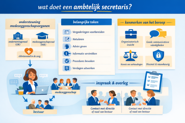 Alles over het beroep ambtelijk secretaris Wat doet een ambtelijk secretaris